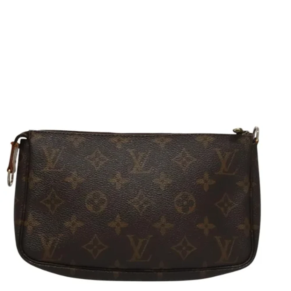 Louis Vuitton Vintage Pre-owned Canvas clutches Brown Dames
