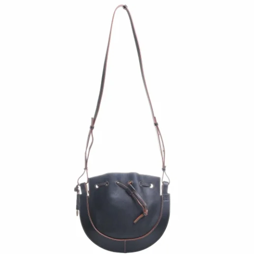 Loewe Pre-owned Leather shoppers Black Dames