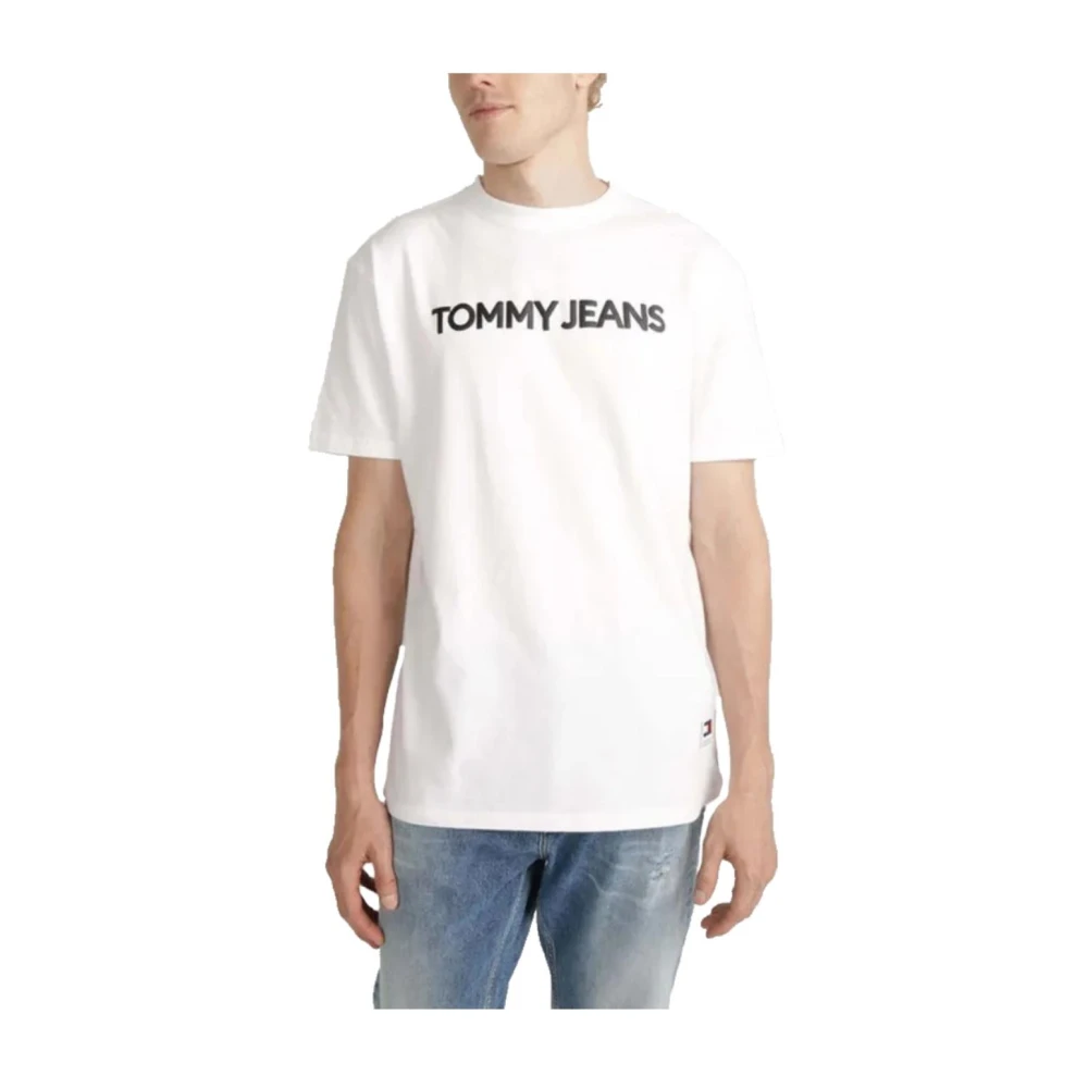 Tommy Hilfiger Klassiek Katoenen T-shirt White Heren