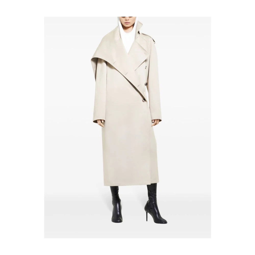 Courrèges Beige Jassen voor Vrouwen Beige Dames