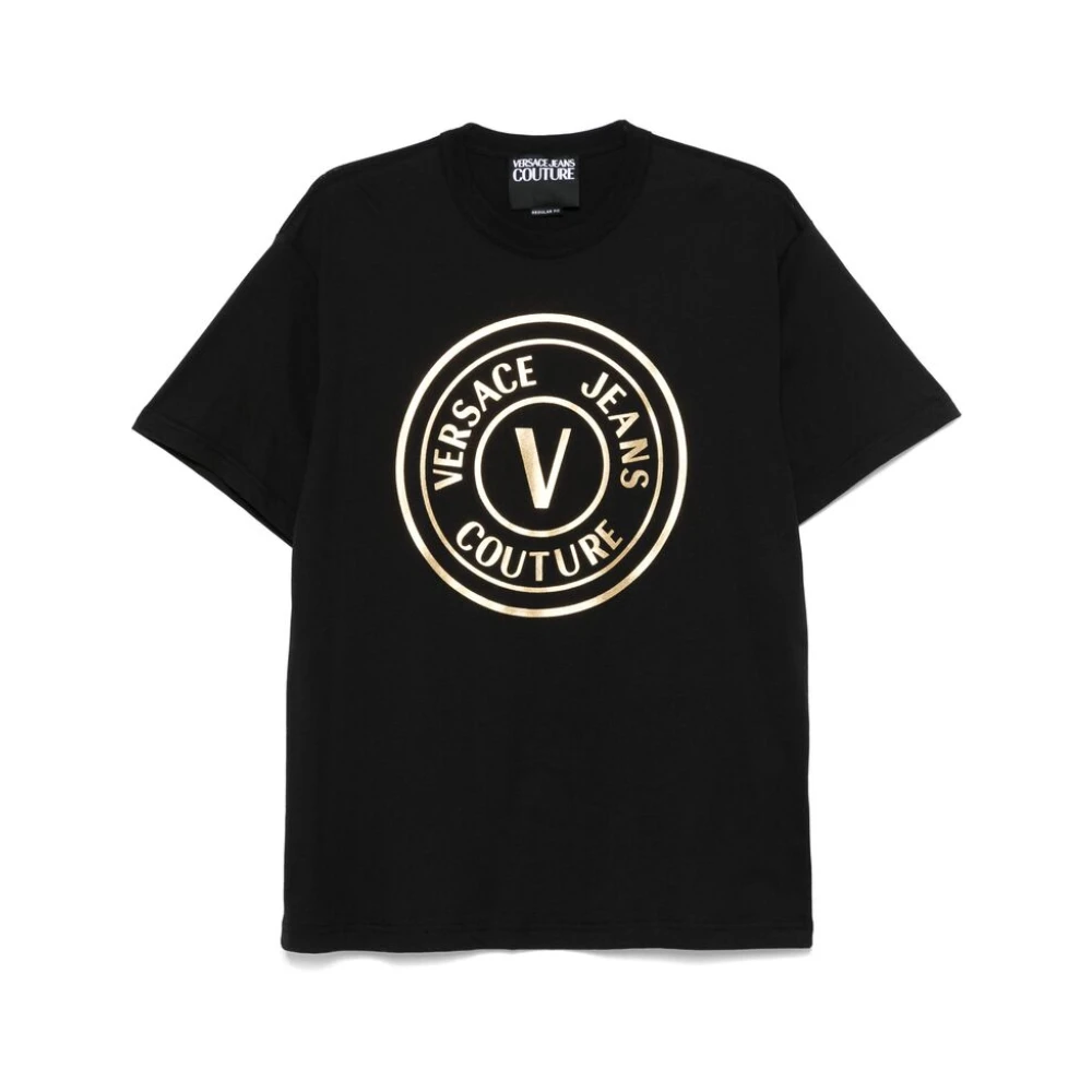 Versace Jeans Couture Zwart Crew Neck T-shirt Black Heren