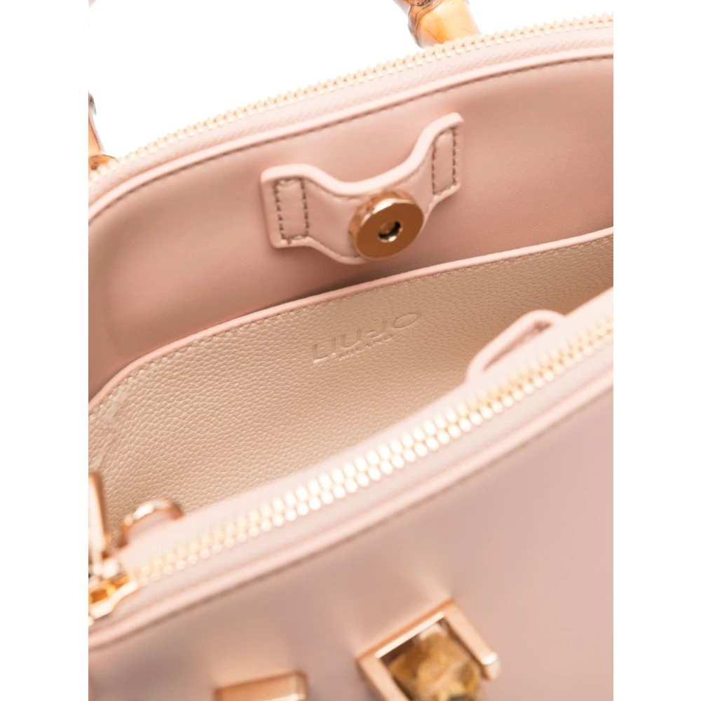 Liu Jo Blush Beige Top Zip Tas Pink Dames
