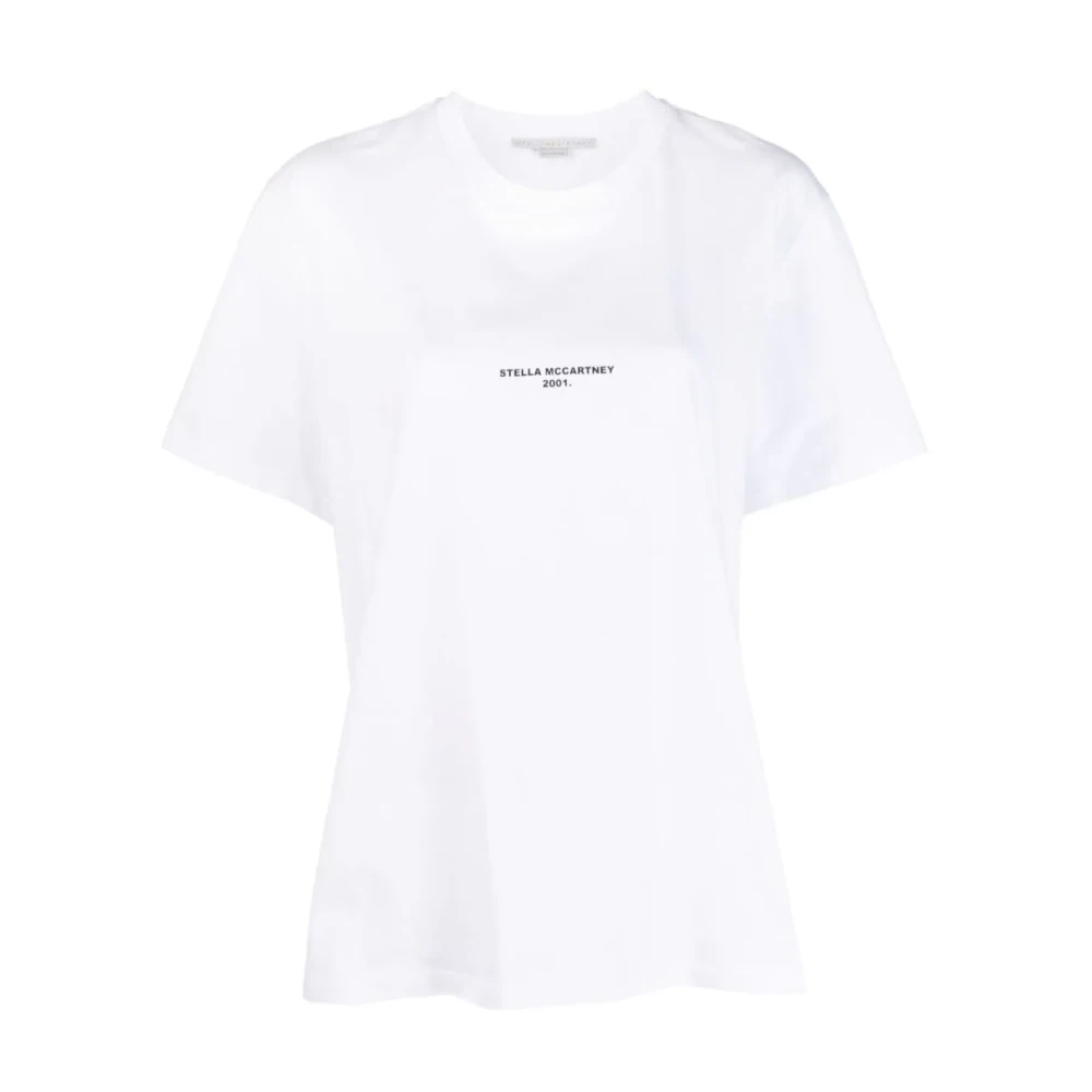 Stella Mccartney Logo 2001 Print T-Shirt White Dames