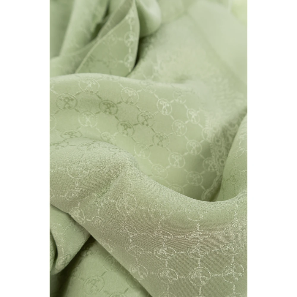 Moschino Zijden sjaal Green Unisex