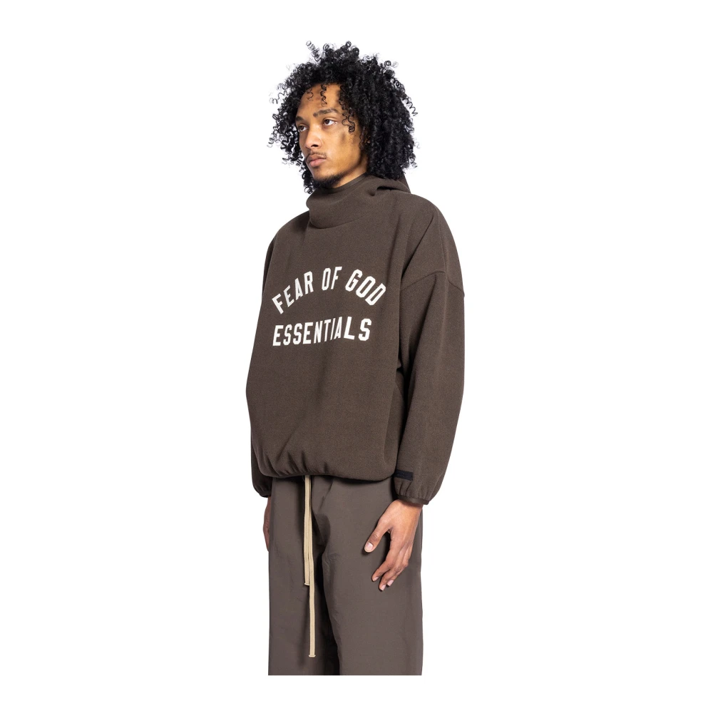 Fear Of God Bruine hoodie met geborsteld garen Brown Heren