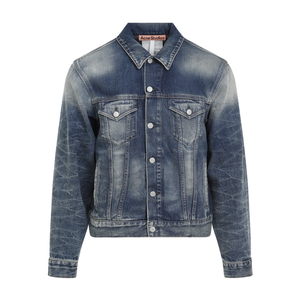 Acne Studios Mid Blue Denim Jacket Blue Heren