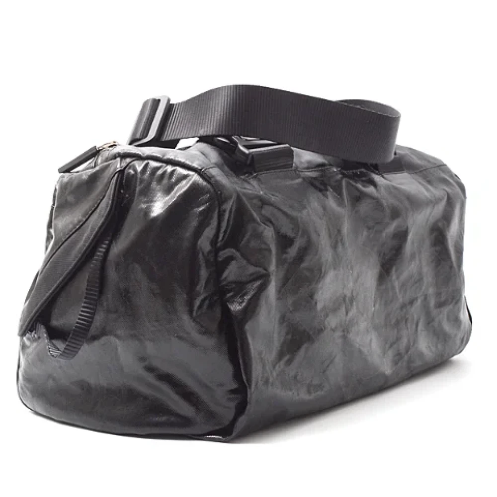 Chanel Vintage Pre-owned Canvas travel-bags Black Dames