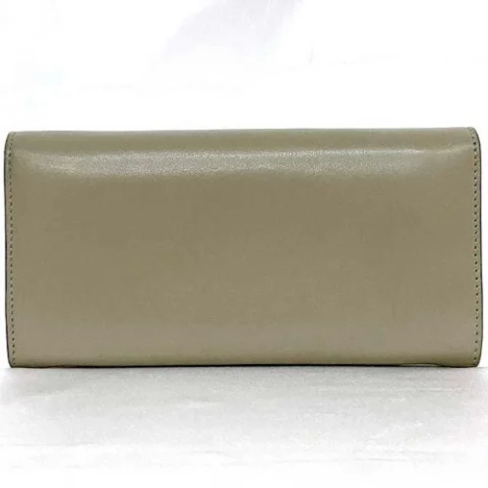 Fendi Vintage Pre-owned Leather wallets Gray Dames