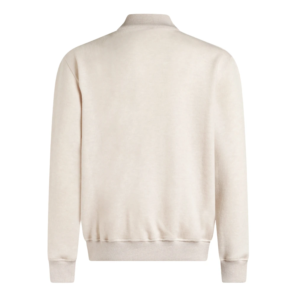 ETRO Beige Wolblend Bomberjack Beige Heren