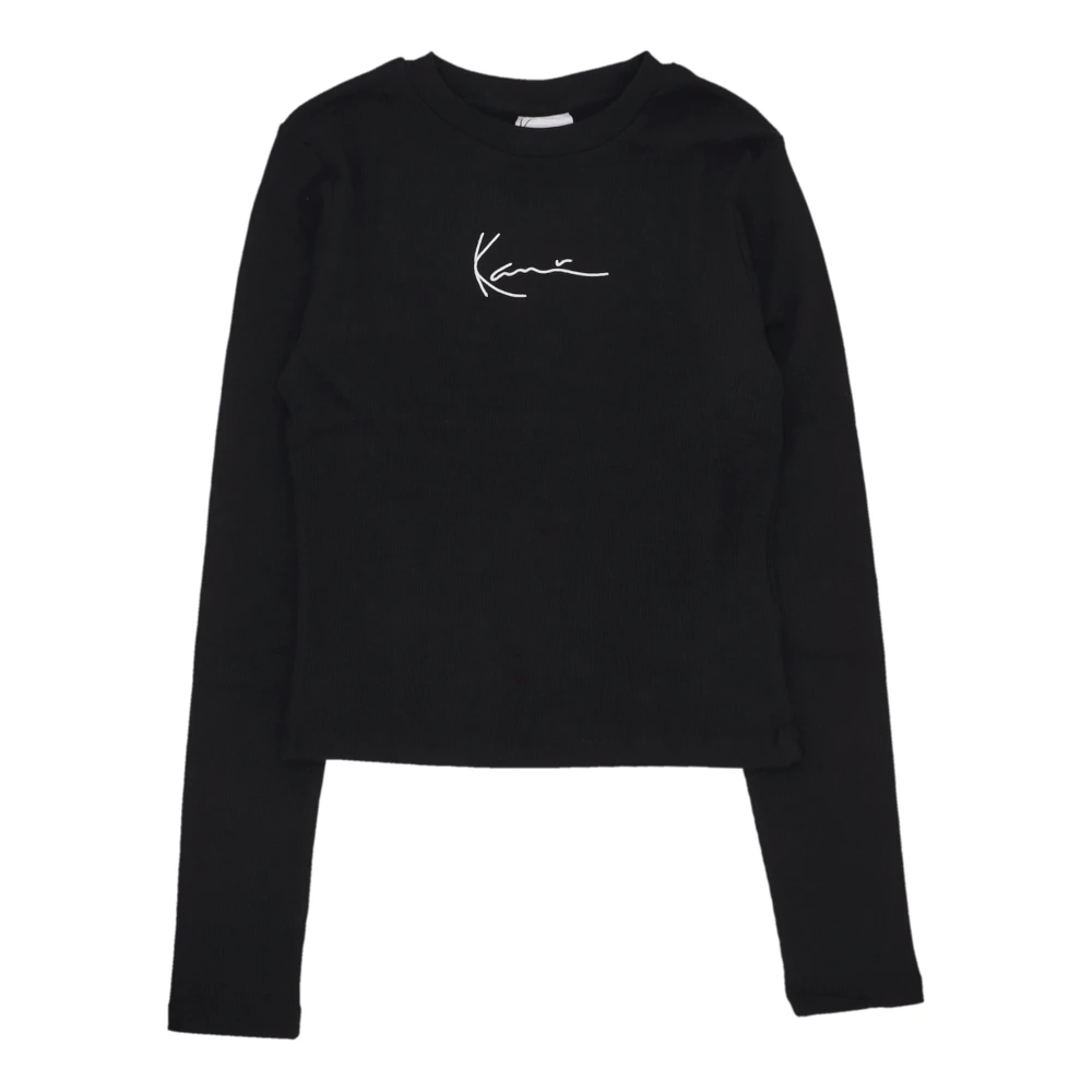 Karl Kani Signature Long Sleeve Crewneck T-shirt Black Dames