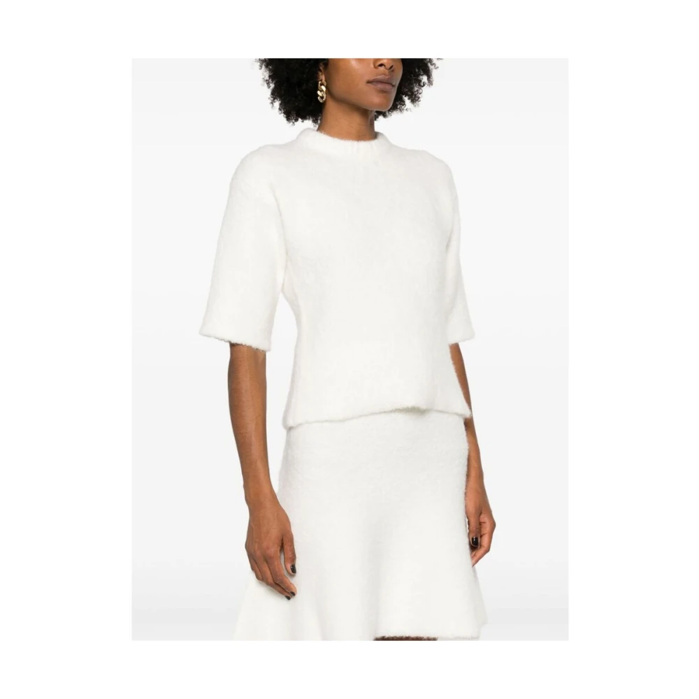 Fabiana Filippi Ivoor Wit Cashmere Blend Sweater White Dames