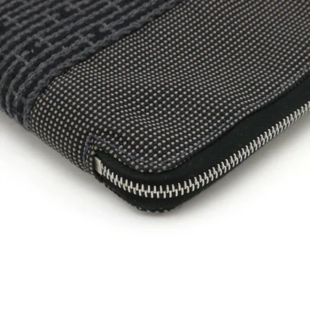 Hermès Vintage Pre-owned Canvas wallets Gray Dames