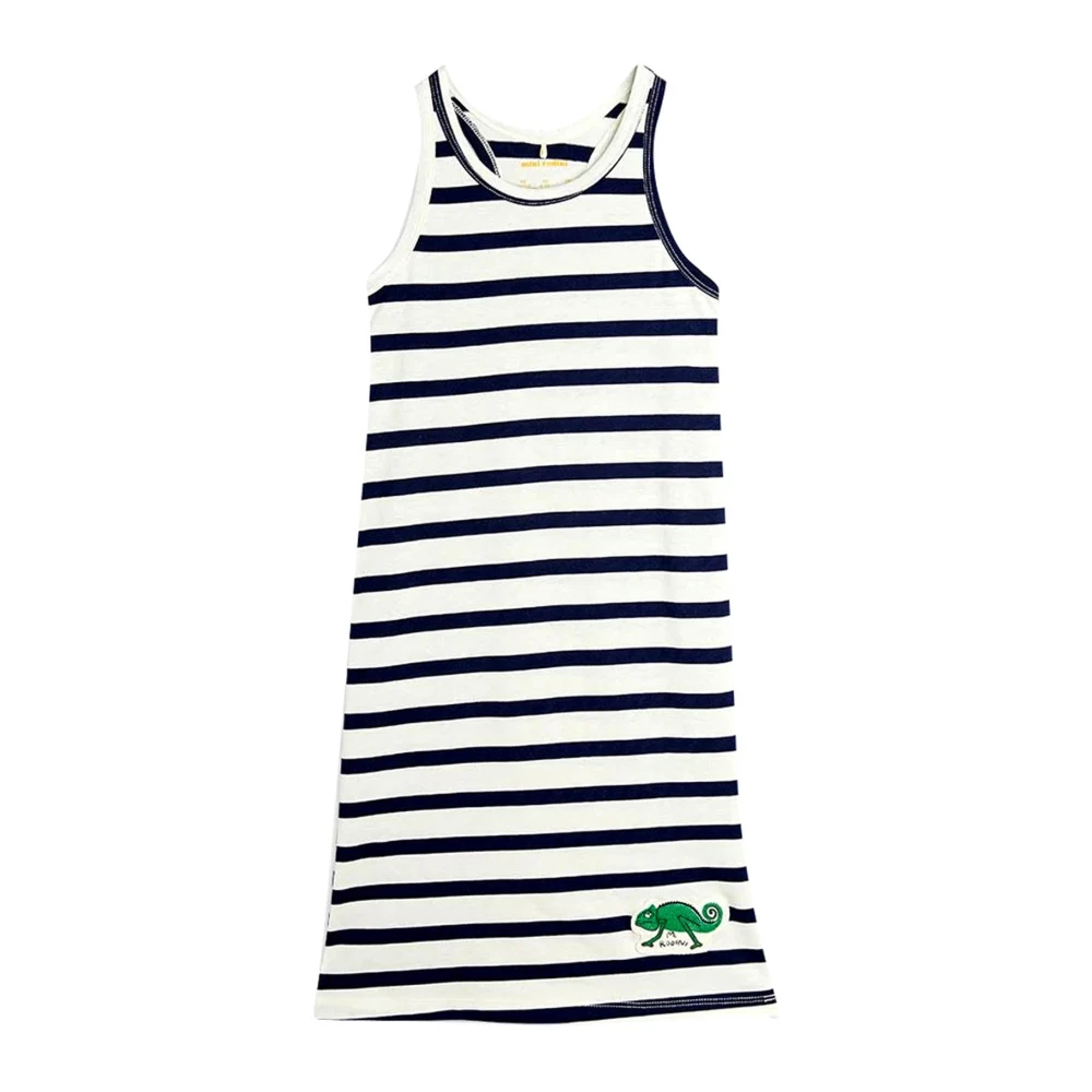 Mini Rodini Girls Multicolor Dresses, 2 Y, Long Striped Dress