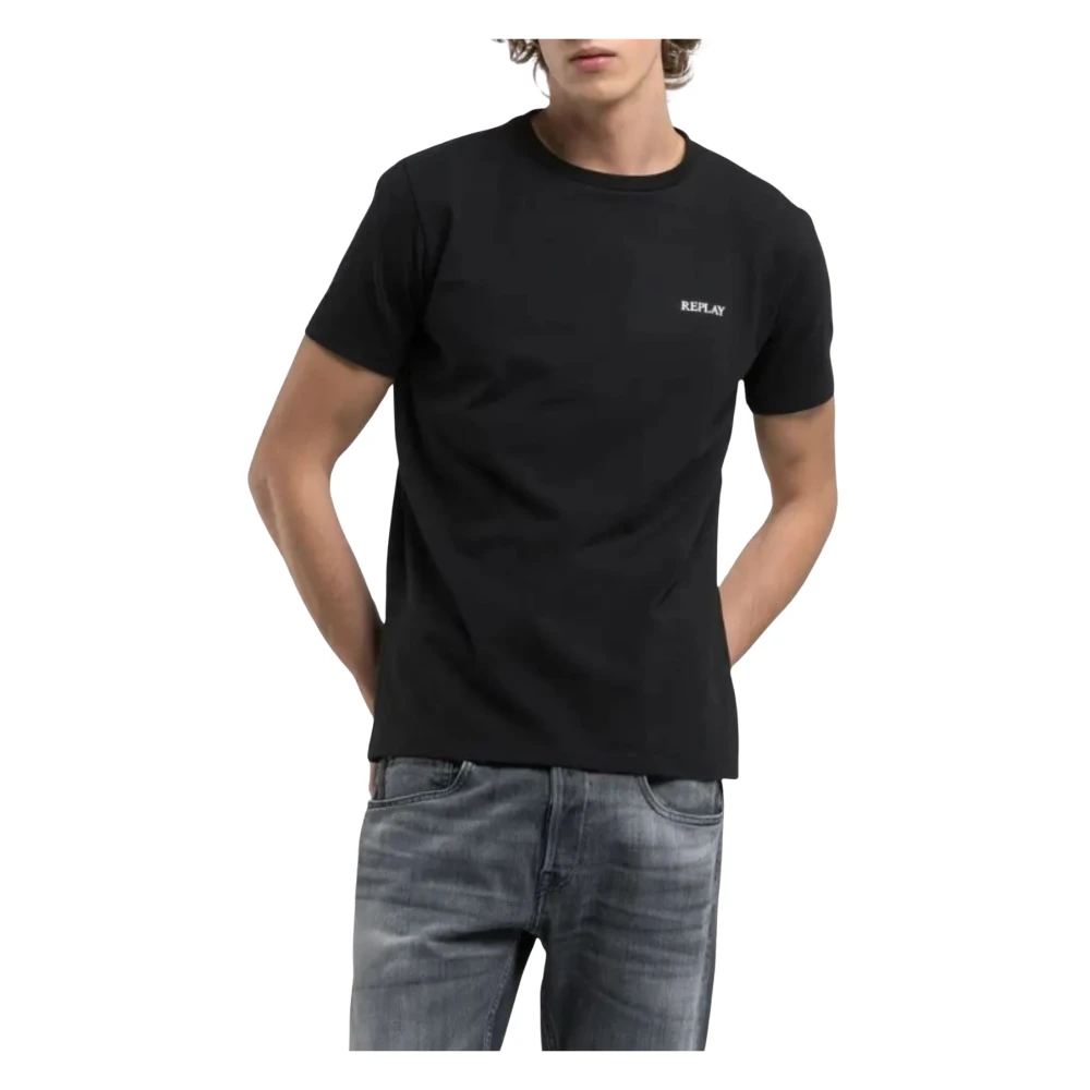 Replay - Tops > T-Shirts - Black - Replay - Modalova
