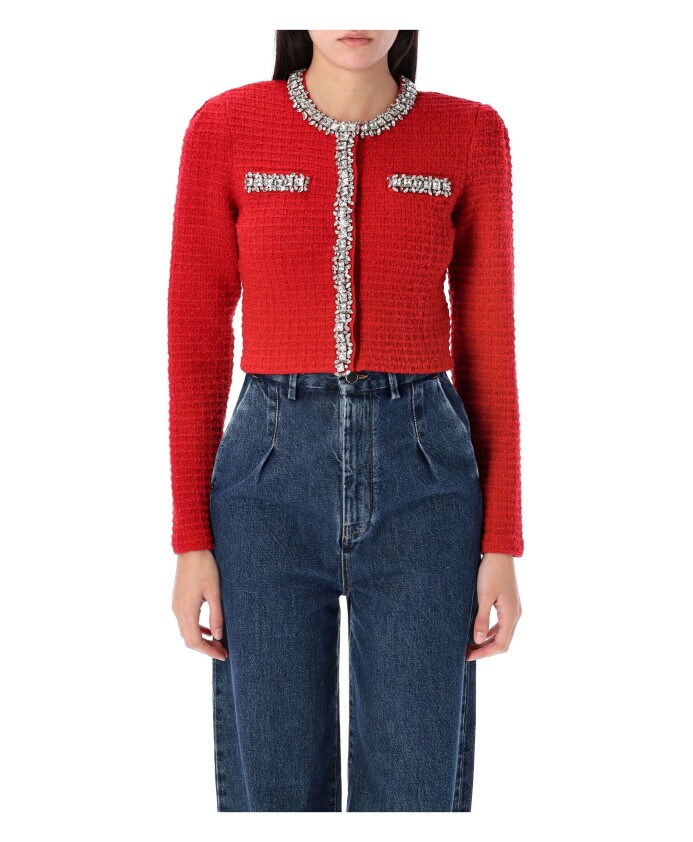 cardigan-en-maille-texturee-rouge