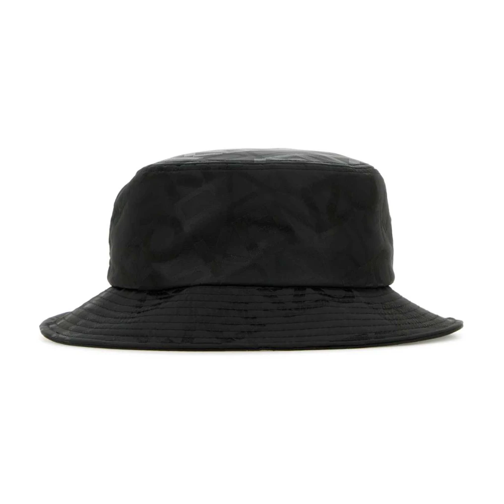 Kenzo Stijlvolle Zwarte Polyester Bucket Hoed Black Unisex