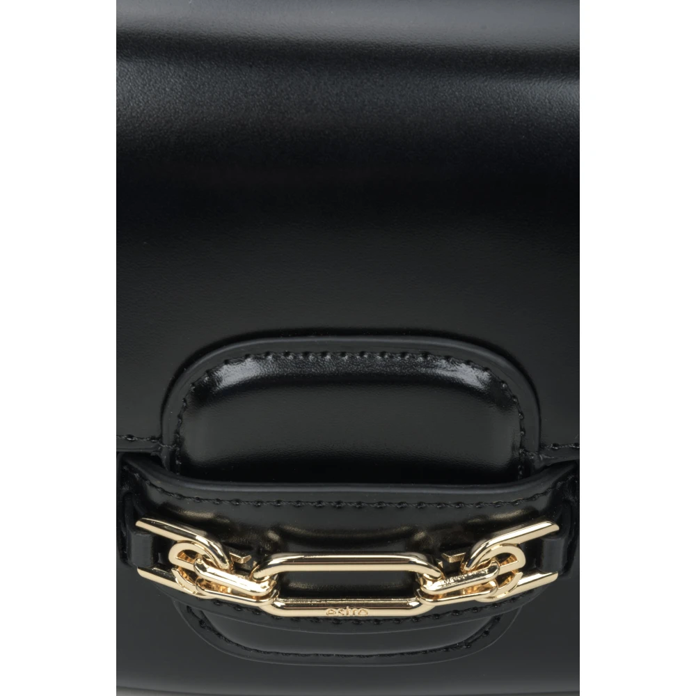Estro Dames Zwarte Schoudertas met Verstelbare Band Er00115959 Black Dames