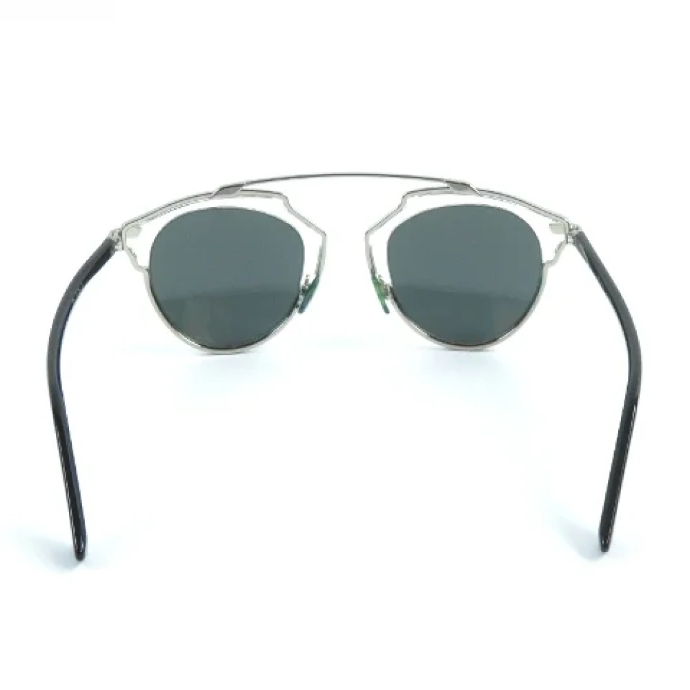 Dior Vintage Pre-owned Metal sunglasses Gray Heren