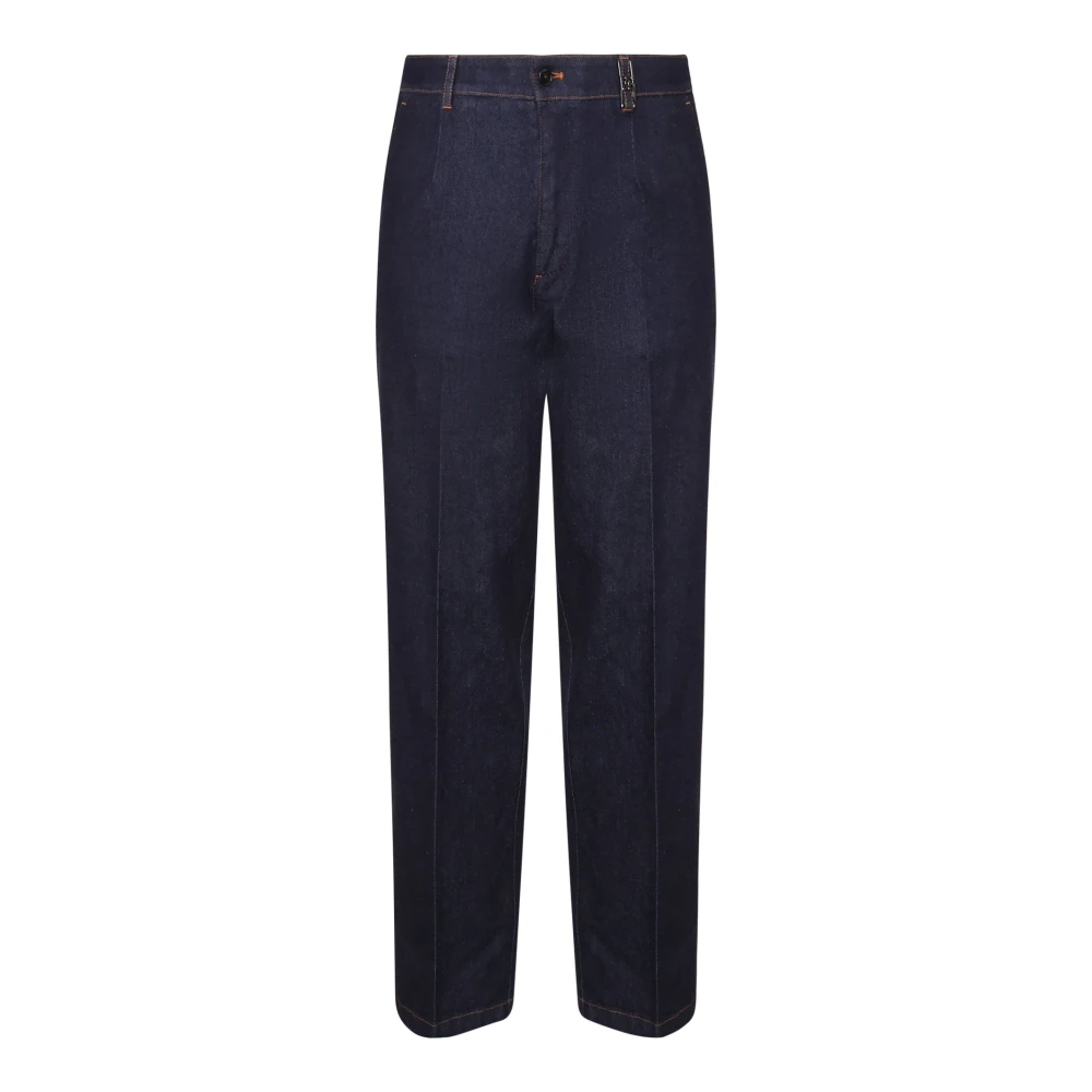 Dolce & Gabbana Blauwe Chino Jeans met Contrasterende Stiksels Blue Heren