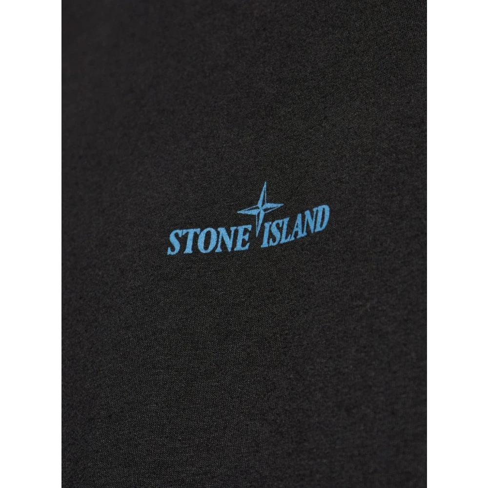 Stone Island Zwarte T-shirts en Polos Black Heren