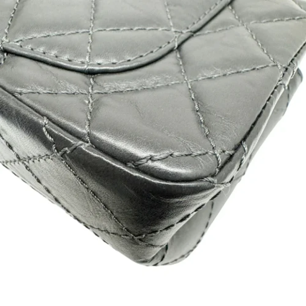 Chanel Vintage Pre-owned Fabric chanel-bags Gray Dames