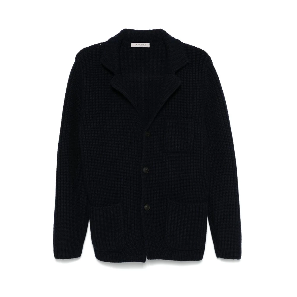 La Fileria Chunky Gebreid Navy Blauw Jack Blue Heren