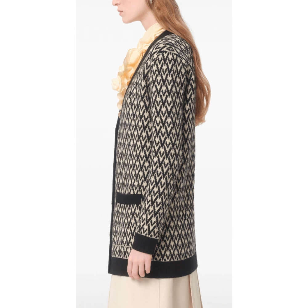 Valentino Monogram Gebreide Vest Black Dames