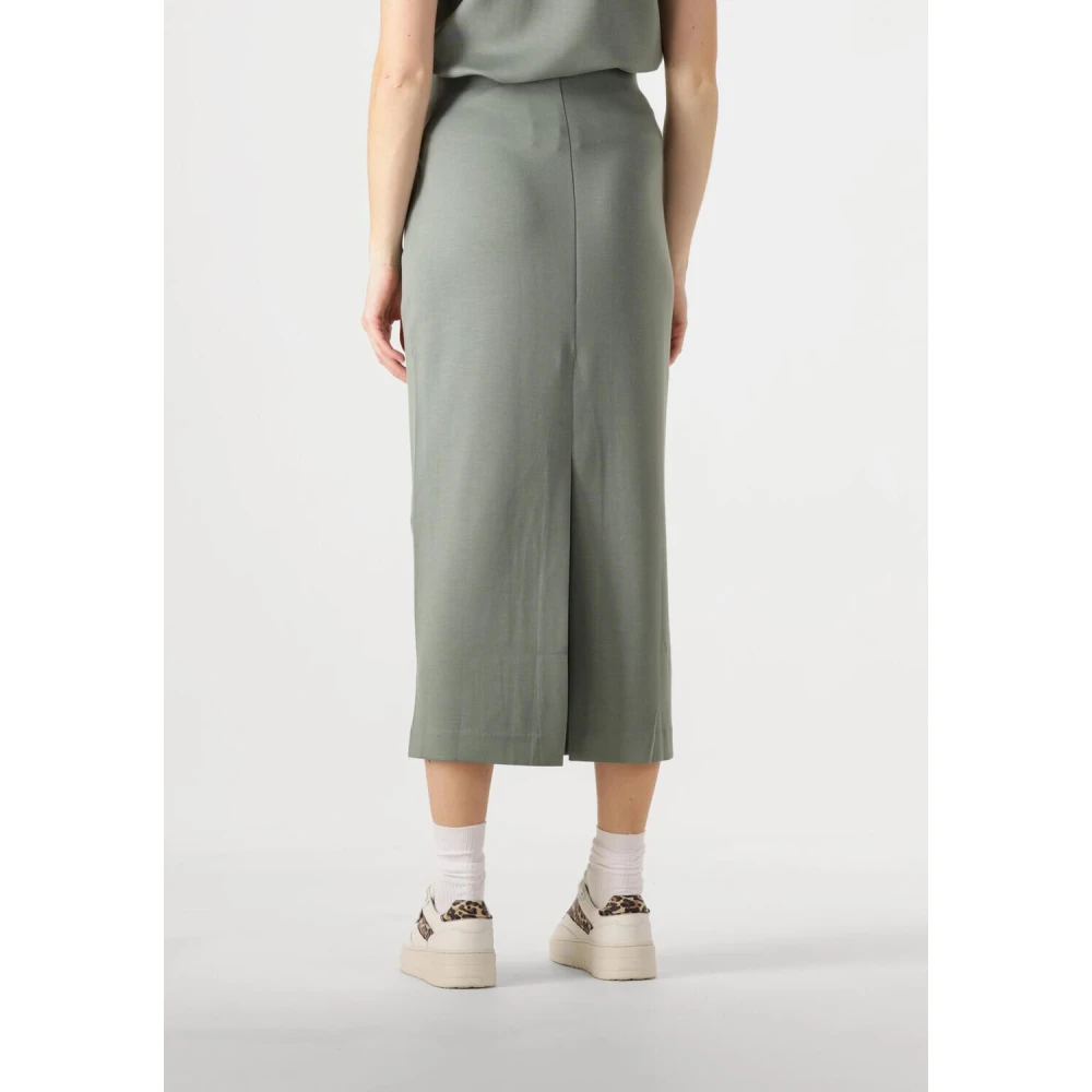 InWear Groene Midi Rok voor Stijlvolle Vrouwen Green Dames