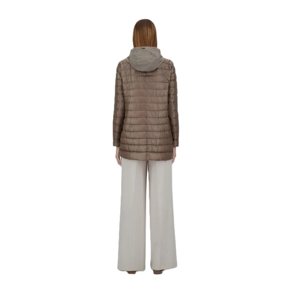 Herno Stijlvolle Puffer en Parka Jassen Brown Dames