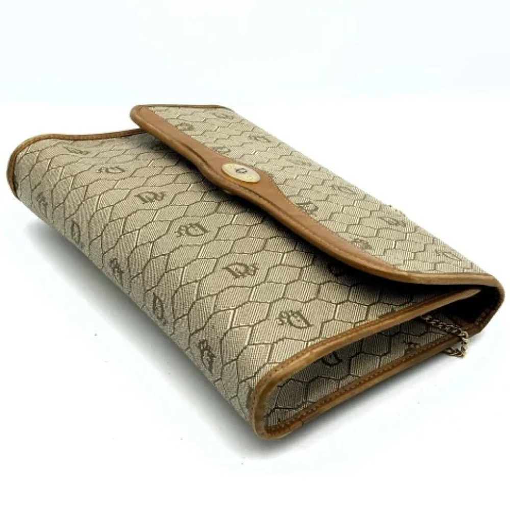 Dior Vintage Pre-owned Canvas dior-bags Beige Dames