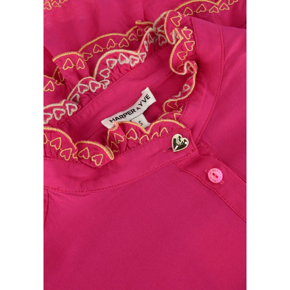 Harper & Yve Rode Joan-Ls Blouse Red Dames