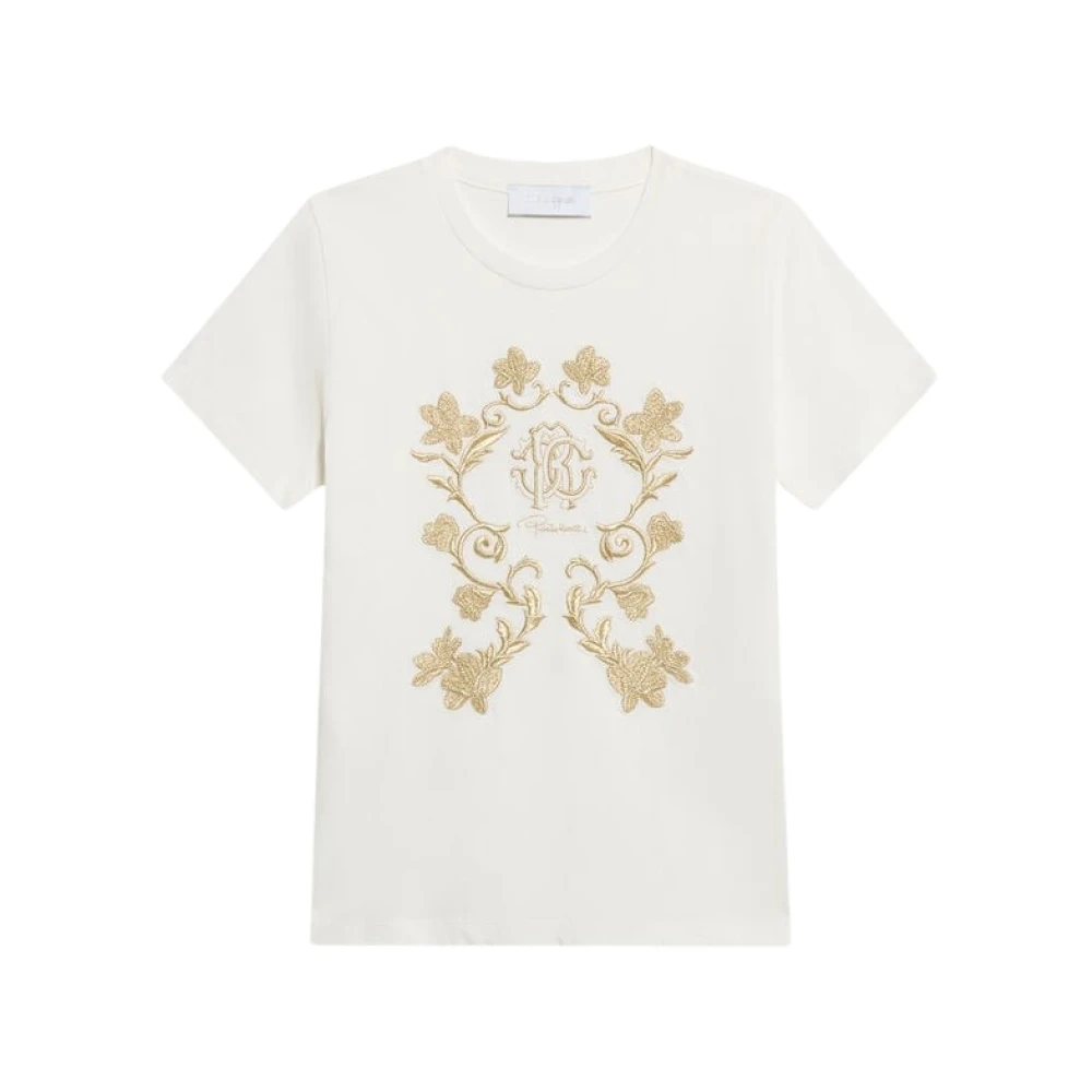 Roberto Cavalli Short-Sleeved T-Shirt - Female - Kids Short Sleeve T-Shirts - White - 4 Y - Kids