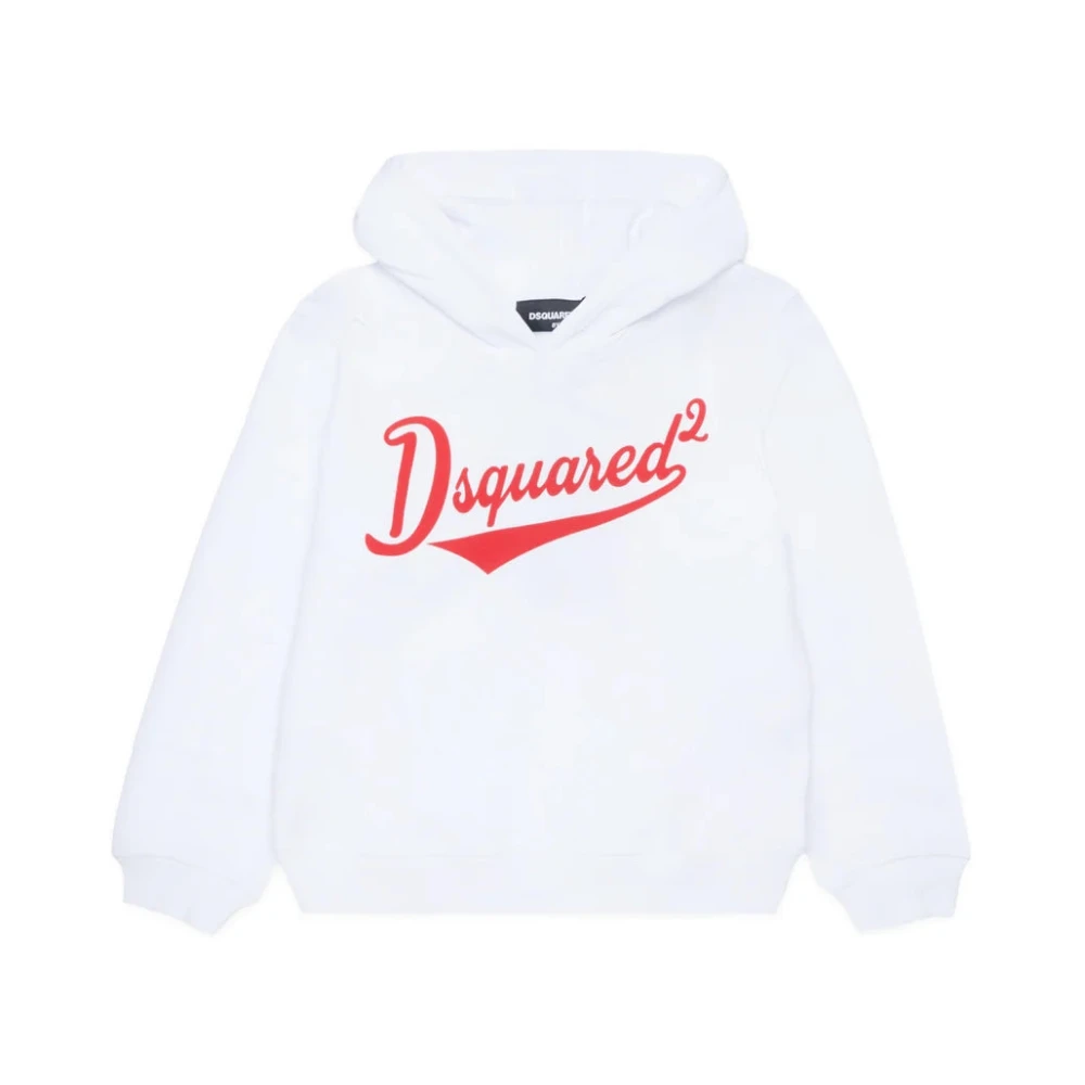 Dsquared2 Boys White Hooded Sweatshirt - Kids Sweatshirts - 16 Y - Kids