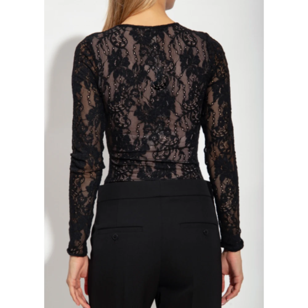 Zimmermann Kant Zwart Top Parijs Mode Luxe Black Dames