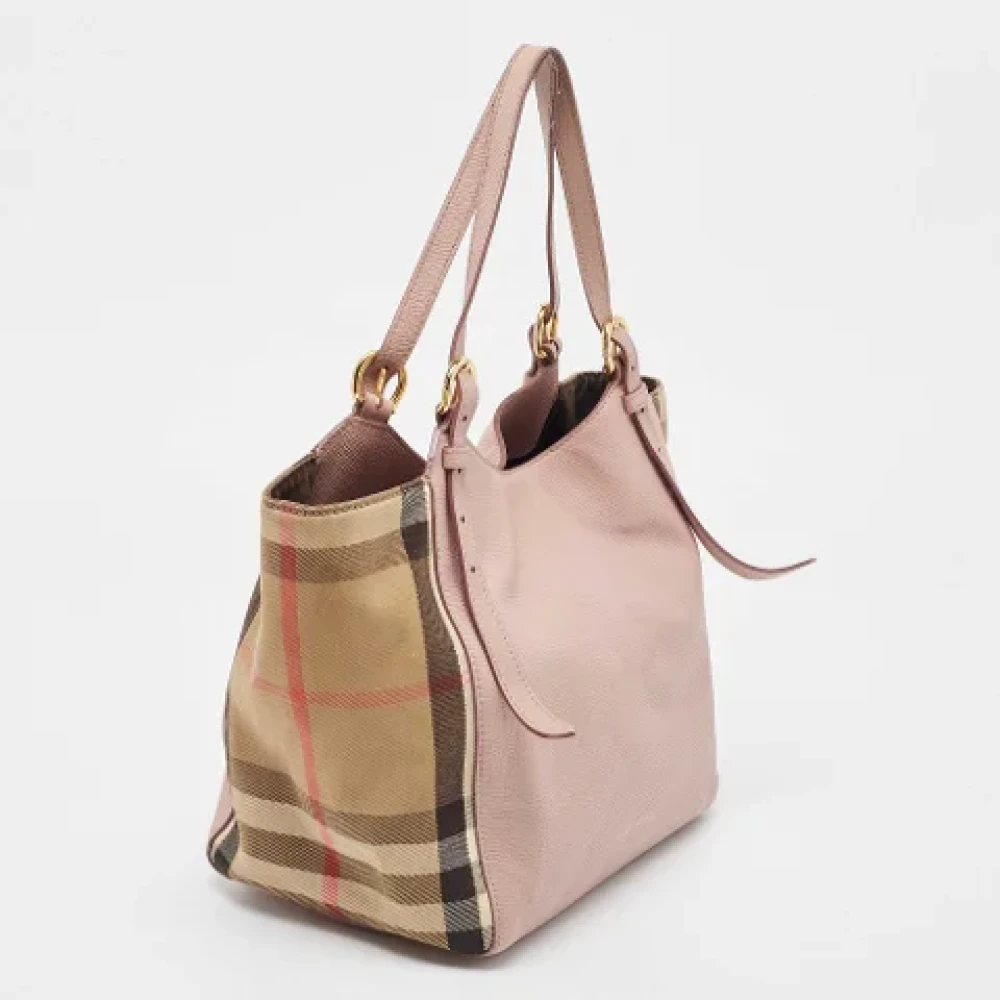 Burberry Vintage Pre-owned Leather totes Pink Dames