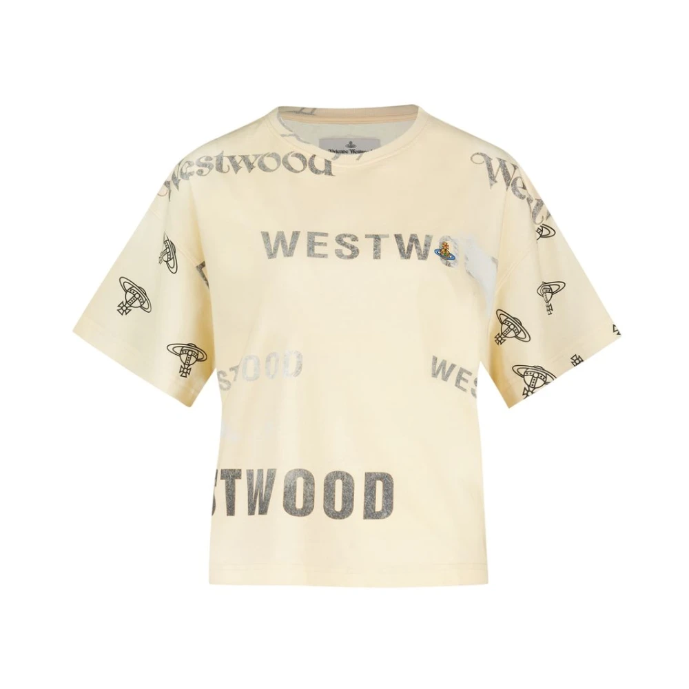 Vivienne Westwood Women's Yellow T-Shirts, M, Cotton Box T-Shirt