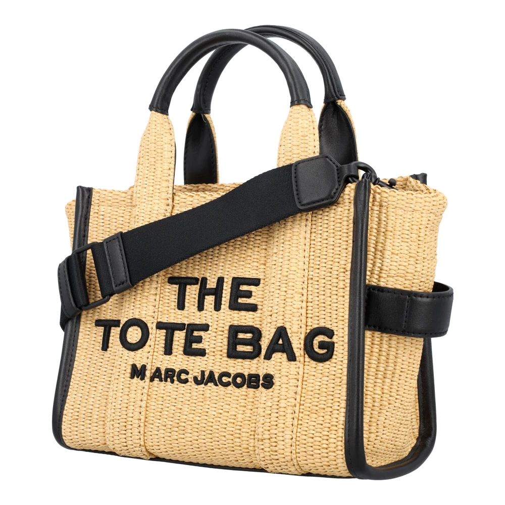 Marc Jacobs Raffia Kleine Tote Tas Beige Dames