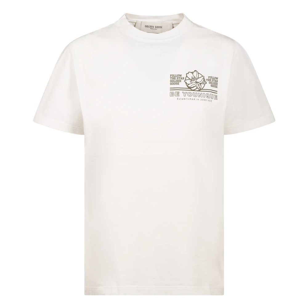 Golden Goose Women's White Journey T-Shirt - T-Shirts - Xs - Tops