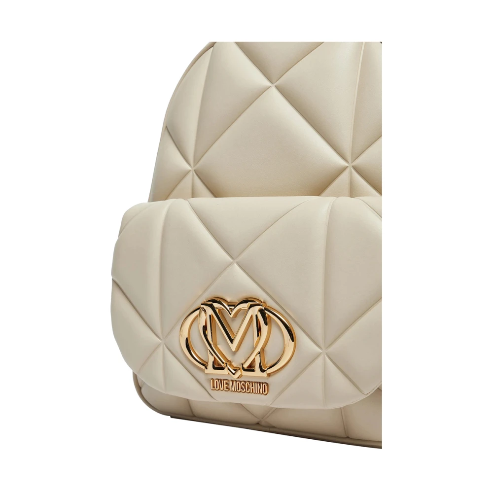 Moschino Ivoor Mode Rugzak Stijlvol Accessoire Beige Dames