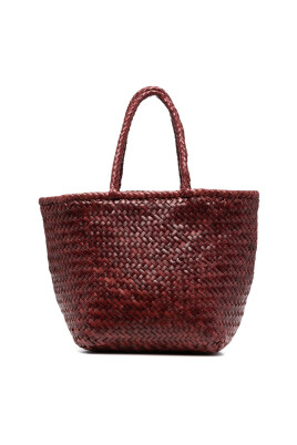 earth-brown-leather-woven-handbag