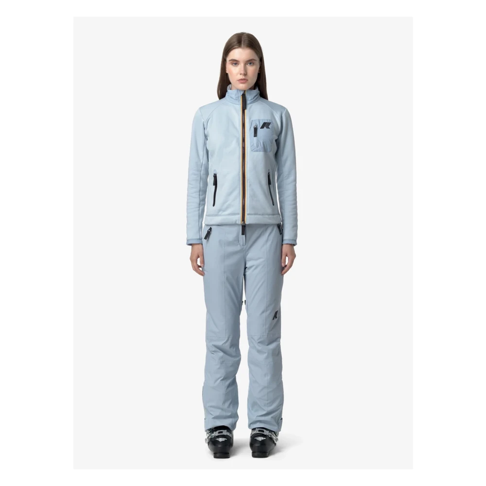 K-way Blauw Avio Micro Twill 2 Lagen Blue Dames