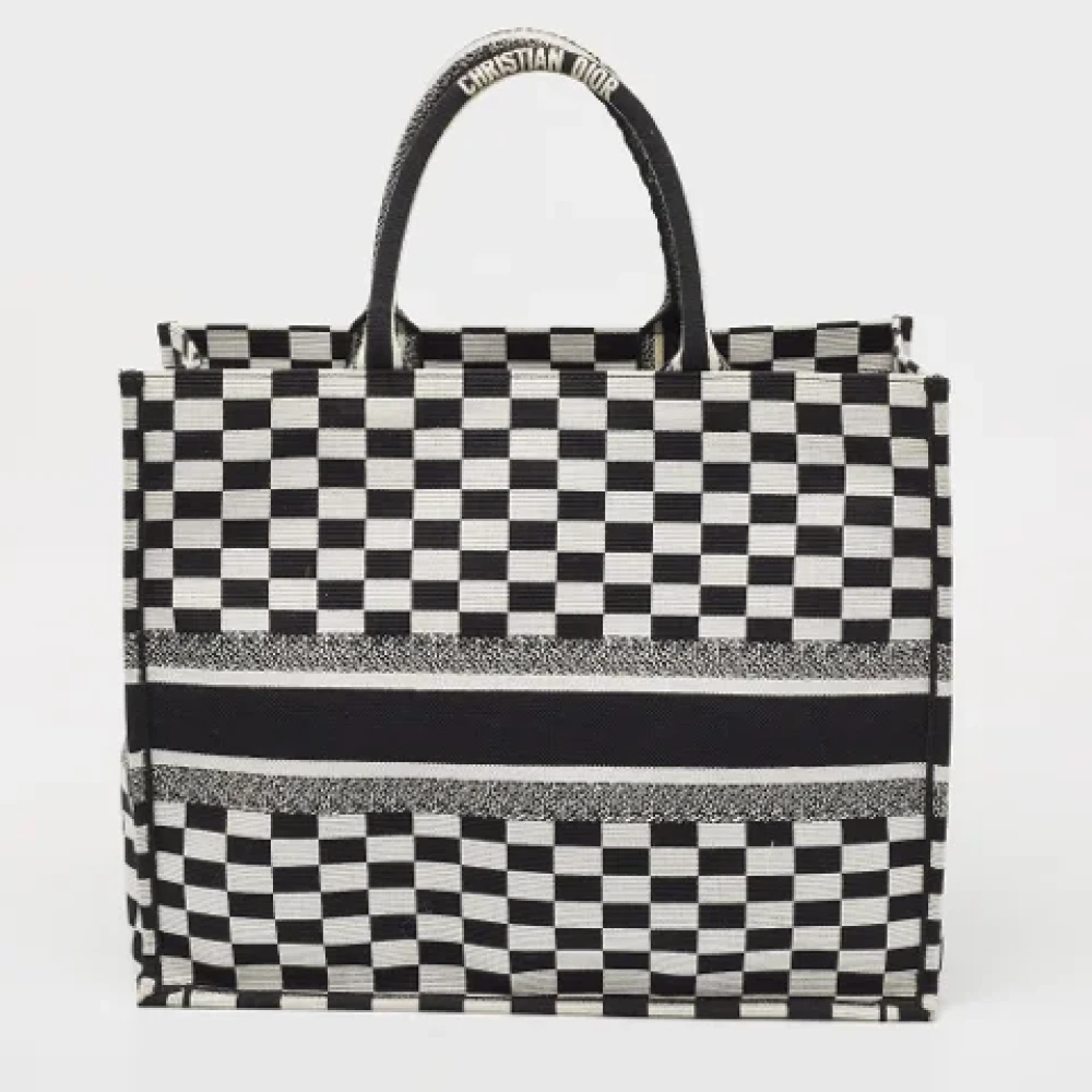 Dior Vintage Pre-owned Canvas totes Black Dames