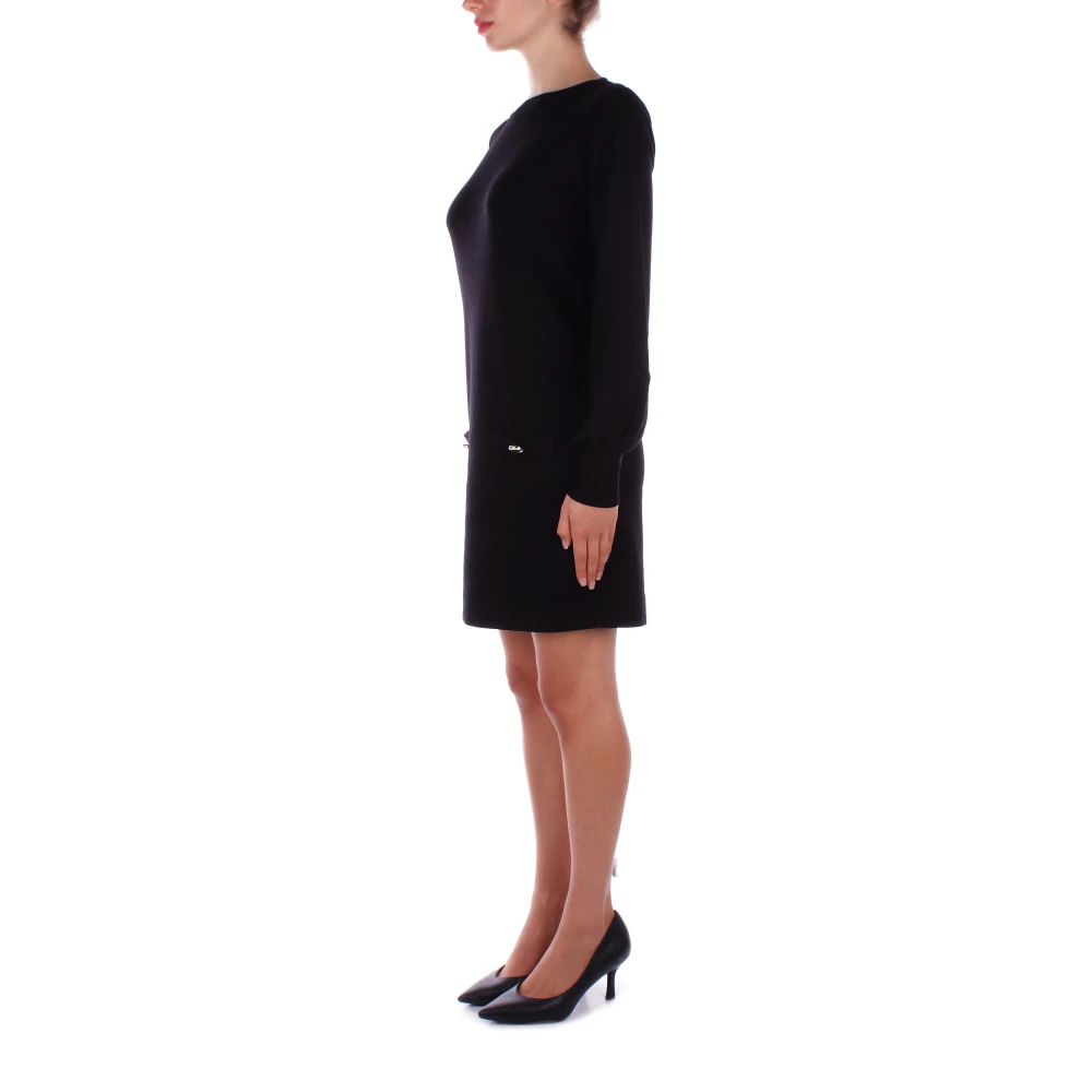 Blugirl Zwarte Jurken met Logo Detail Black Dames