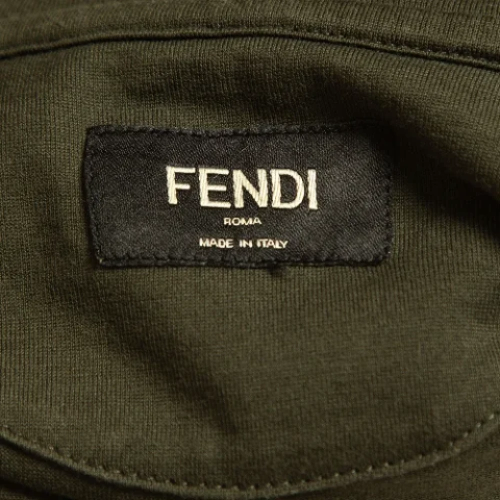 Fendi Vintage Pre-owned Cotton tops Green Dames