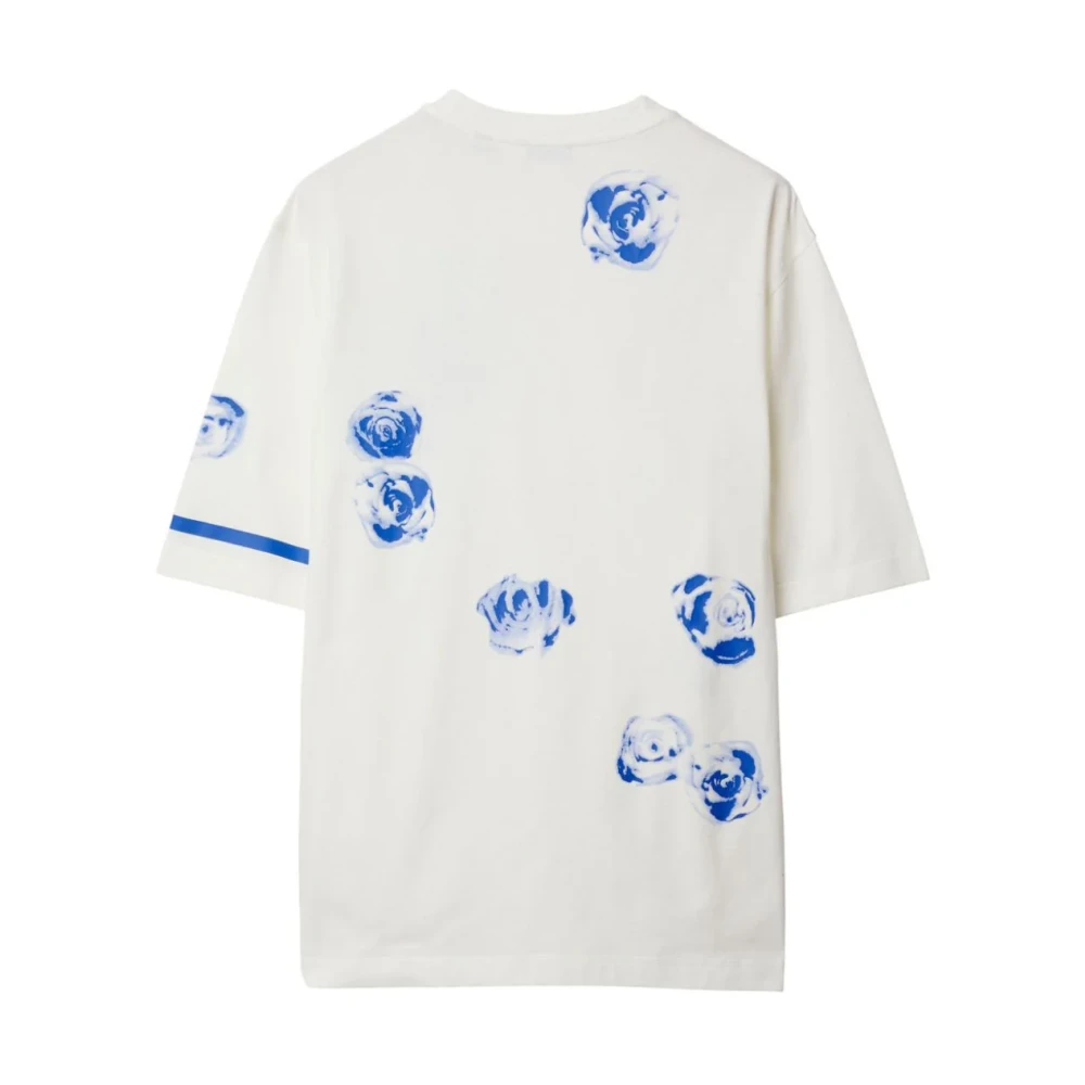 Burberry T-shirts en Polos met rozenprint White Heren