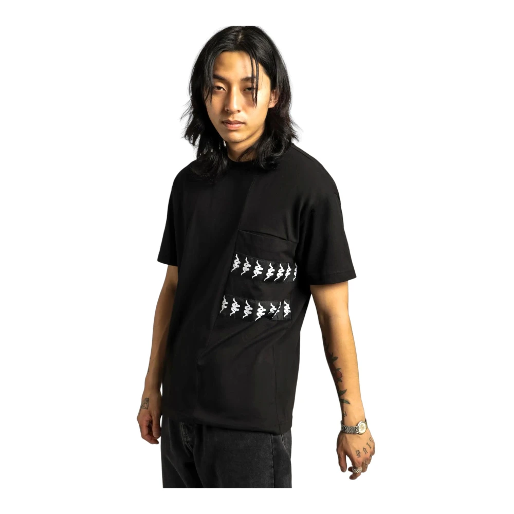Kappa Korte Mouw T-shirt Black Heren