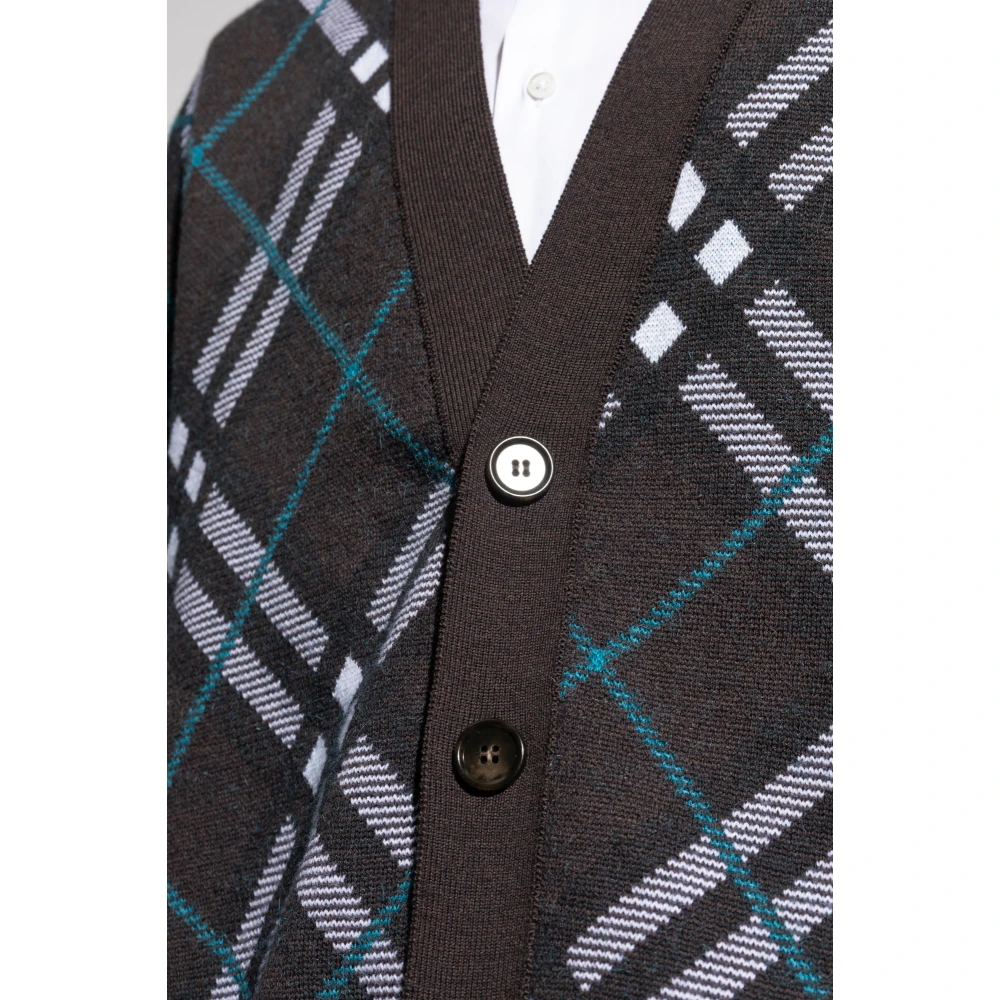 Burberry Wollen Vest Multicolor Heren