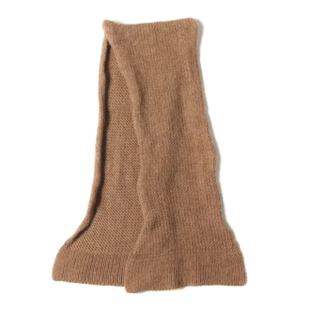 Dolce & Gabbana Pre-owned Wool scarves Beige Heren