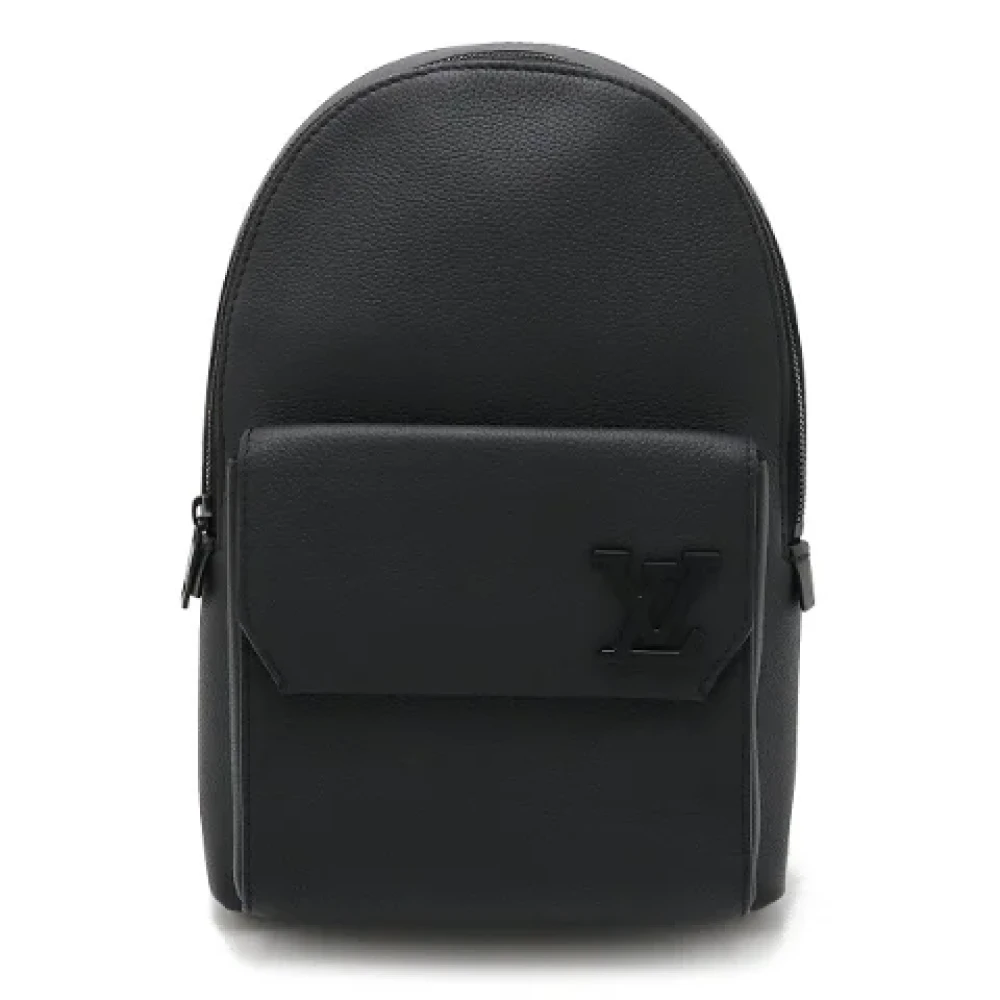 Louis Vuitton Vintage Pre-owned Leather crossbody-bags Black Dames