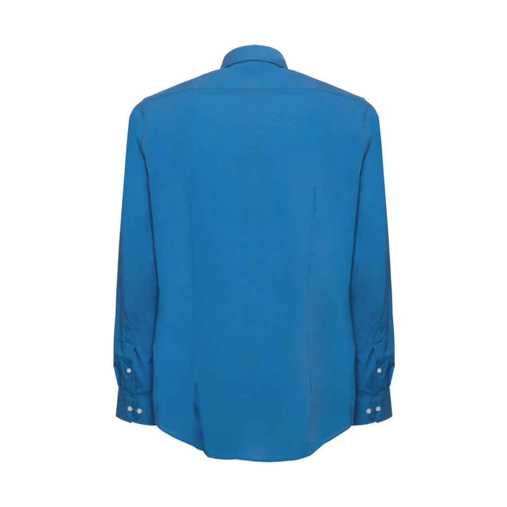 Michael Kors Stijlvolle Slim Fit Button-Up Overhemd Blue Heren